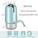 WORTHBUY Water Bottle Pump, Portable Electric Drinking Water Pump Dispenser for Universal 5 Gallon Bottle and Other Standard Size, USB Charging(Green)