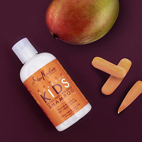 SHEAMOISTURE EXTRA-NOURISHING SHAMPOO HAIR CARE FOR KIDS MANGO CARROT WITH SHEA BUTTER 8 OZ