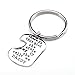 Top Plaza 2pcs/set Father/Mother Daughter Grandpa/Grandma Granddaughter Keychain, There Is A Girl Stole My Heart Necklace Set