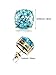 4 Pairs Square Studs Multi-Glitter Stud Earrings Small Sequin Cushion Post Back Statement Studs for Womens Girls Jewelry