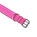 Yunleparks Tactical Dog Collar Reflective Nylon Dog Collar Heavy Duty Dog Collar with Metal Pin Buckle for Medium Large Dogs(Large,Pink)
