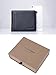 FlyHawk Men's RFID Blocking Genuine Leather Biford Mini&Slim Size Wallet, Classic-black, One Size