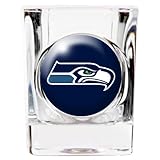 Great American 8900675299 2 oz. Seattle Seahawks Square Shot Glass