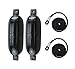 Norestar Ribbed Boat Fenders/Bumpers Two Pack with Two Fender Lines
