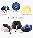 Travel Pillow - Memory Foam Neck Pillow with 360 Head & Neck Support Comfortable for Long Flight, Airplane, Train, Reading, Working, Ergonomically (Pink2)