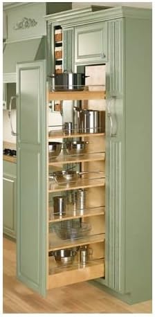 Rev A Shelf 448 Tp Series Wood Pullout Pantry 14 X 43 3 8