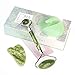Jade Roller - Jade Roller For Face - Face Roller - Facial Roller - Gua Sha - Real 100% Jade - Face Massager For Wrinkles, Puffiness, Anti Aging - Durable, No Squeak - Bonus Face Brush Cleanser
