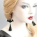 Black Bat Tassel Earrings for Women, Punk Gothic Lolita Retro Jewelry Halloween Party