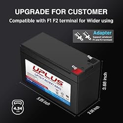 UPLUS 12V 7Ah Battery Security Alarm Battery, Home