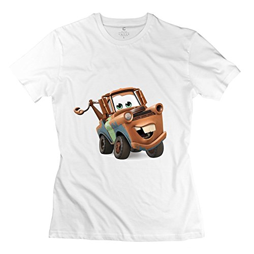 Lule'x Toy Story Women Tees,White Crew Neck T-shirts X-Large