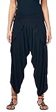 Popana Women’s Casual Summer Boho Harem Jogger Pants Gaucho Culottes Made In USA Small Black