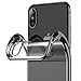 RANVOO iPhone Xs Case/iPhone X Case, Clear Crystal Ultra Thin Slim Fit Soft TPU Flexible Case with Chrome Bumper Rubber Cover [Support Wireless Charging] for iPhone Xs/iPhone X 5.8