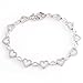 sterling heart bracelet
