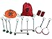 Backyard 45 Foot Ninja Obstacle Course | Inspired by American Ninja Warrior Training Equipment | Slackline Swinging Monkey Bars Includes 8 Hanging Obstacles for Kids (Classic Backyard Ninja)