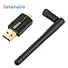 Wireless USB WiFi Adapter AC 600Mbps Dual Band 2.4G/150Mbps+5.8G/433Mbps WiFi Dongle with High-gain Antenna Complies with 802.11 b/g/n/ac Standard Supports Windows & Mac OS X System