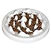 Lorde Slow Feeder Cat Bowls, Ceramic Fun Slow Feed Interactive Bloat Stop Puzzle Cat Bowl Healthy Eating Diet Pet Dog Slow Feeding Bowls…
