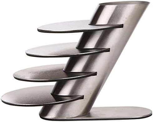 Plush Plaza Silver Stainless Steel Four Flights Up Coaster Set (5 Piece Set)