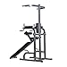 Soozier 80″ Full Body Power Tower Home Gym Fitness Station w/ Adjustable Sit Up Benchthumb 3