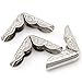 Housweety 100 Silver Tone Book Scrapbooking Albums Menus Corner Protectors
