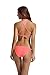 zeraca Women's Criss Cross Triangle Bikini Swimsuit (L14, Coral Flash)