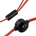 Manords 3.5mm Microphone Handsfree Headset - Red