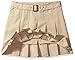French Toast Girls' Pleated Scooter with Square Buckle Belt