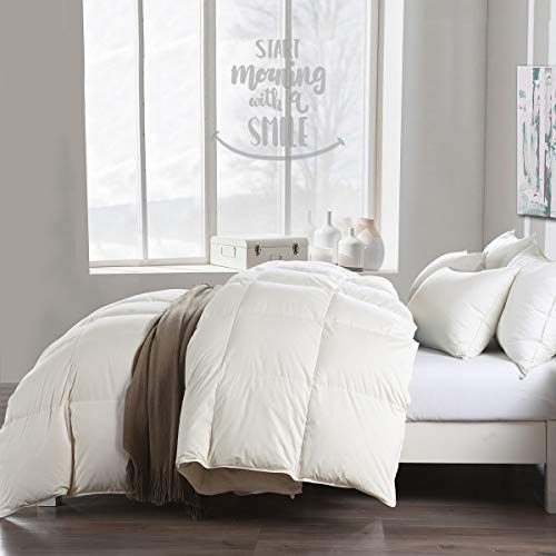 APSMILE Feather Down Comforter King Size 650 Fill Power Medium Warm