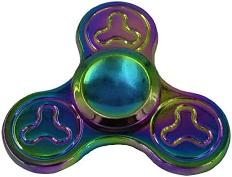 Mascoo Rainbow Hand Spinner Toy EDC Finger Toy Time Killer Best Stress Reducer Relieves ADHD Anxiety and Boredom 2