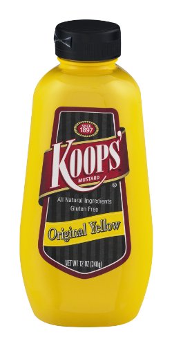 Koops Mustard Original Yellow, 12 Ounce (Pack of 12)
