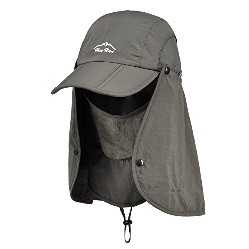 Belsen UPF 50+ Summer Hat Neck Protection Flap Cap (Army Green)