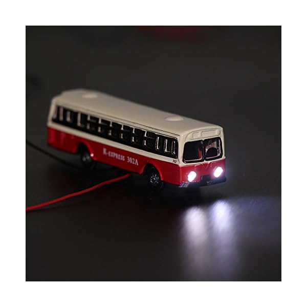 Evemodel 4 STK. Reise Busse Modell Auto mit Beleuchtung Spur N 12V NEU EBS15002-4-EU – Bild 5