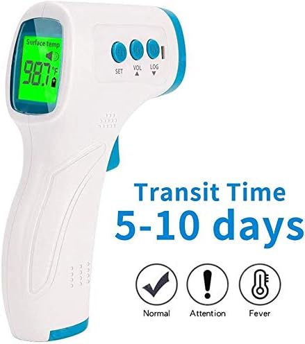 Touchless Forehead Thermometer for Adults Baby and Kids Non-Contact Digital Thermometer Medical Infrared Temperature Gun with Fever Alarm LED Display Screen 1Second Accurate Instant Reading