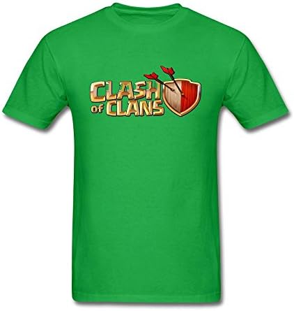 Timwood Men's Clash of Clans Logo Short Sleeve T-Shirt X-Large Forest Green