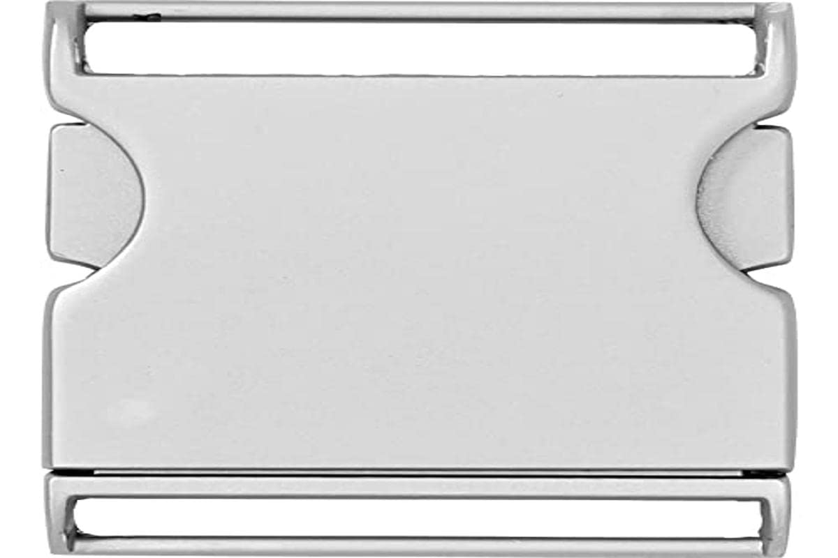 Prym Matt Silver-Coloured 40mm Belt Buckle (1pc), Metal, 9.5 x 6 x 1.2 cm