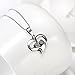 925 Sterling Silver Jewelry Double Heart Pendant Necklace for Women, 18
