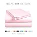Full Size Sheet Set - Breathable Cooling Sheets - Hotel Luxury Bed Sheets - Extra Soft Sheets for Kids, Teens, Women & Men - Deep Pockets - 4 Piece Set - Wrinkle Free - Baby Pink Bed Sheets