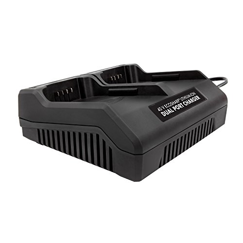 Snow Joe + Sun Joe iCHRG40-DPC EcoSharp Lithium-Ion Battery Dual Port Charger | 40 Volt