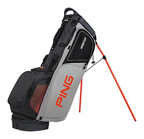 Ping Golf Hoofer Stand Bag Carry 13 Light Grey/Charcoal/Flare 2017 New
