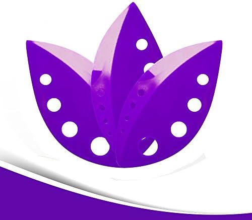 Leaf shaped kitchen accessories • Fresh Herbs Stripping Tool • Chard, Collard Greens, Kale Stripper • Remove Leaves from Stem • Cooking Gadgets ( SETS OF 3) (Purple)