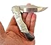 Valtev Pocket Knife, Folding Hunting Style, Resin and Stainless Steel Handle, Quality Lockback Blade, Sturdy Nylon Pouch With Press Clasp