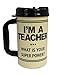 GameDay Novelties I'm a Teacher What is Your Super Power 32oz Travel Mug