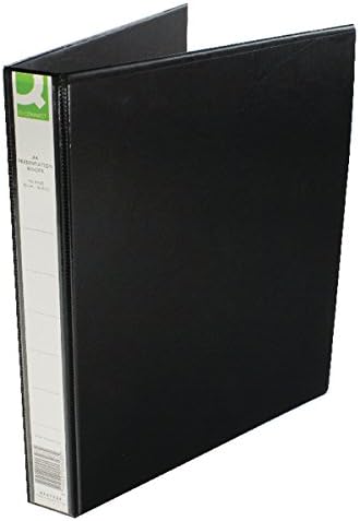 Q-Connect Presentation 25mm 4D Ring Binder A4 Black KF01328, 25 mm
