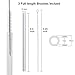 Premium Straight Glass Straws Set - 6+3 Pack, 9
