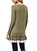 Kranda Women's Tunic Dress Long Sleeve Ruffle Hem Lace Trim Casual Dress