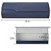 Aluminum Eyeglass Cases with Magnetic Closure - Glasses Holders - Medium Size-Navy