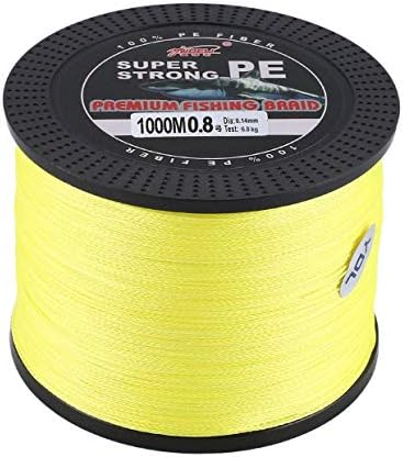 MXECO YUDELI 0.8 Line Number Super Strong 4 Strand 1000M Premium PE Braided Fishing Line Lake Multifilament Wire Woven Thread
