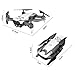 Drone X Pro AIR 1080P HD Dual Camera Quadcopter with Follow Me Real-Time Transmission Gesture Control Optical Flow Positioning and 2pcs Batteries Included (White)