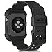 Compatible Apple Watch Band 42mm Case,Camyse Shockproof Rugged Protective Cover with Bands Stainless Steel Clasp for iWatch Apple Watch Series 3, 2, 1 Sport Edition for Men Women grils boys - Black