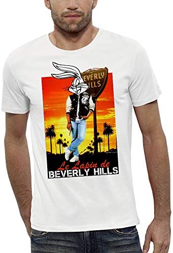 PIXEL EVOLUTION T-Shirt The Beverly Hills Rabbit - Men - Size XXL - White