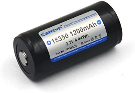 1 Pcs KeepPower 1200mAh 18350 P1835C2 protected li-ion rechargeable battery